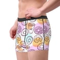 thumbnail image 4 of Fotbe Donuts and Coffee Men’s Total Support Pouch Boxer Briefs, X-Temp Cooling, Moisture-Wicking Underwear, Regular, Long-leg and Trunk-Small, 4 of 9