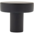 thumbnail image 3 of Contemporary Round Cabinet Knob, 1 Inch, Zinc Base Material, Matte Black by Stone Harbor Hardware, 3 of 4