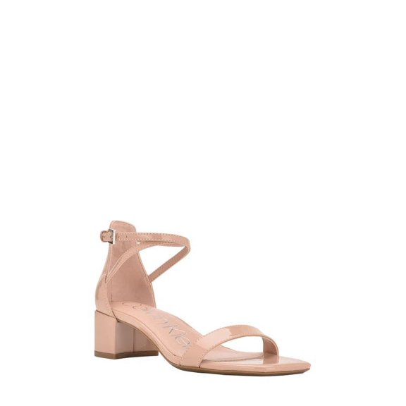 Calvin Klein Calvin Klein Womens Tisa Dres Light Natural Patent 7.5M