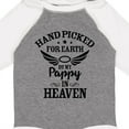 thumbnail image 4 of Inktastic Handpicked for Earth by My Pappy in Heaven with Angel Wings Boys or Girls Long Sleeve Baby Bodysuit, 4 of 5