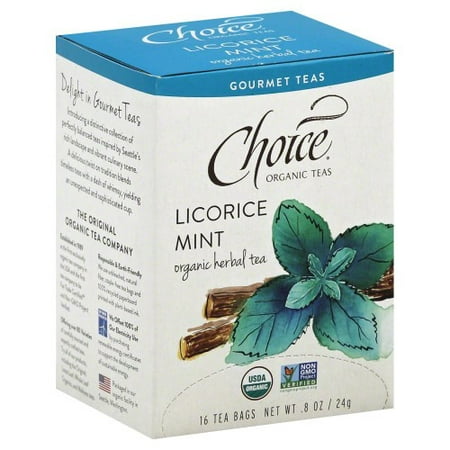 Choice Organic Teas Organic Gourmet Teas, Licorice Mint, 16 (Best Gourmet Tea Brands)