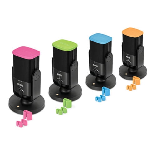 Open Box Rode COLORS Colored Caps and Cable Clips for NT-USB Mini Microphone, 4-Pack
