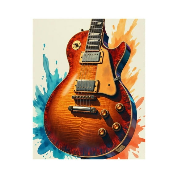 Paint by Numbers Kit for Adults, Guitar Vibrant Burst Paint by Numbers, Easy Paint by Numbers Kit for Adults Beginner, DIY Adult Paint by Number Kits on Canvas, Home Decor