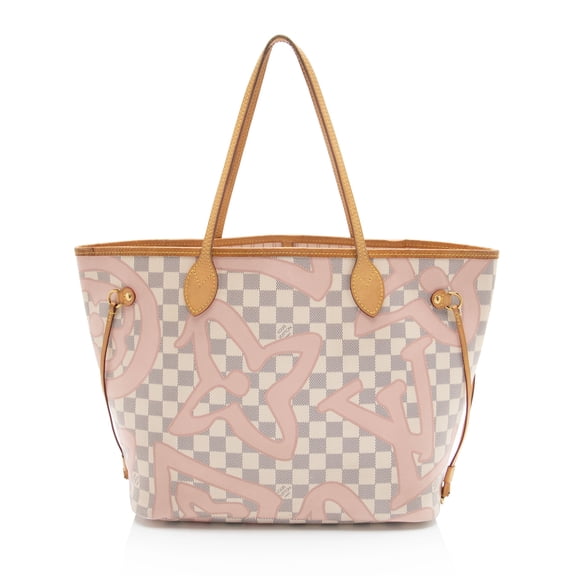 Pre-Owned Louis Vuitton Limited Edition Damier Azur Tahitienne Neverfull MM Tote