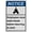 Warning Sign 2, variant on Industrial ANSI Vertical Employee Wash Hands Sign - 8"x12" Weatherproof, UV Resistant (Employees wash hands before returning to work Patrons wash before tables)