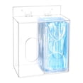 thumbnail image 2 of Caja dispensadora de mascarillas acrílicas QWORK Clear con tapa, 2 of 8