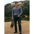 thumbnail image 6 of OALUXE Ribbed Long Sleeve Shirts for Men Crewneck Undershirts Thermal Basic Tops, 6 of 7
