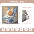 thumbnail image 2 of Decorative Chair Back Cover One Size x2 Chair Cover Dining Chair Slipcovers Chair Back Decoration Festival Chair Decoration Teacup Beautiful Puppy, 2 of 6