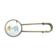 thumbnail image 1 of Splash elefante azul verde lluvia EsES Broche De Broche De Metal Antiguo Unbranded M, 1 of 3