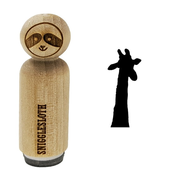 Giraffe Head Solid Rubber Stamp for Scrapbooking Crafting Stamping - Mini 1/2 Inch