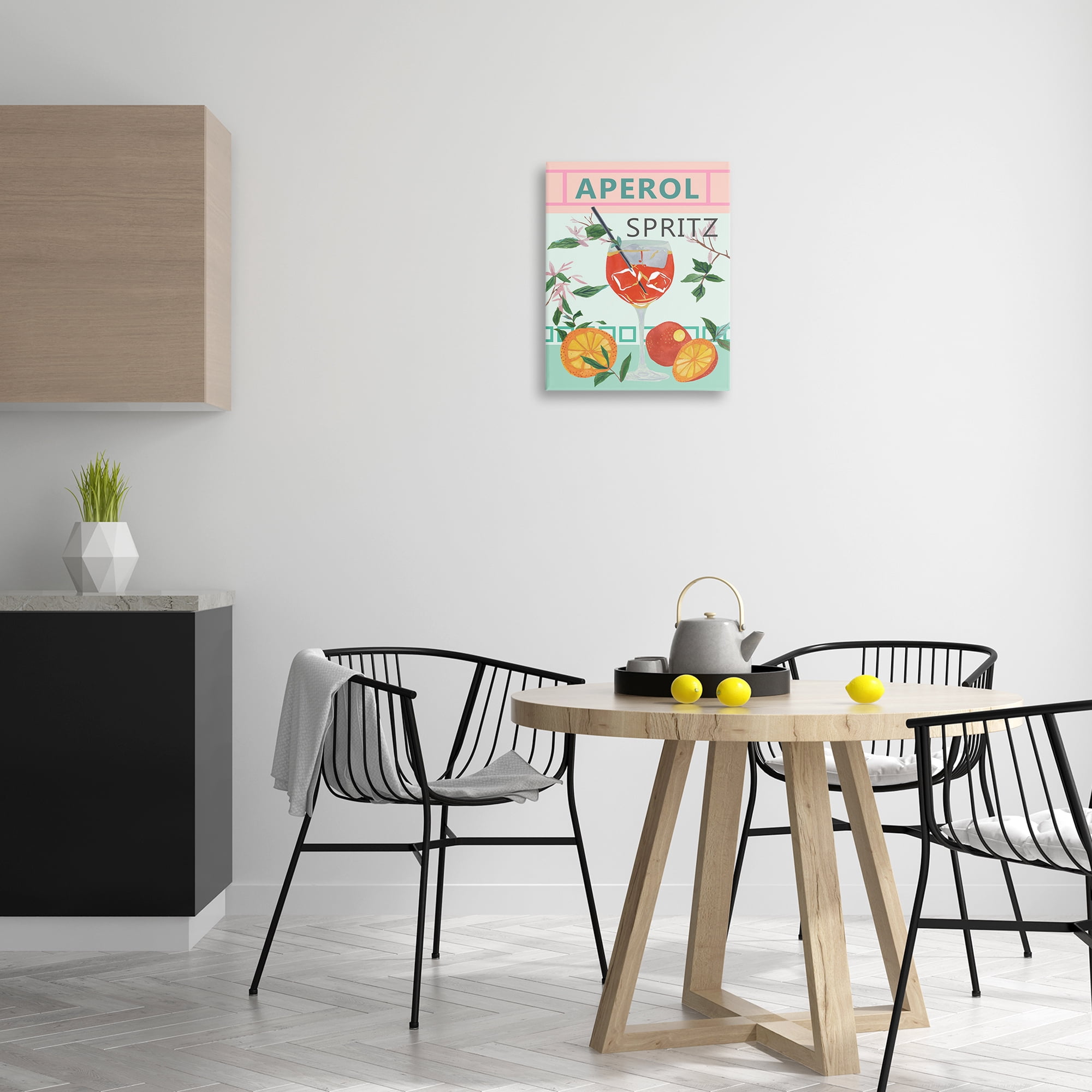 Stupell Industries Aperol Tropical Cocktail Food & Beverage Painting Wrapped Canvas Art Print Wall Art, 16 x 20
