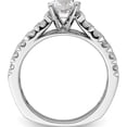 thumbnail image 2 of 14K White Gold Lab Grown Diamond Si1/Si2, G H I, Semi-Mount Engagement Rin (Size 7) Made In India rm8962e-100-wlg, 2 of 5