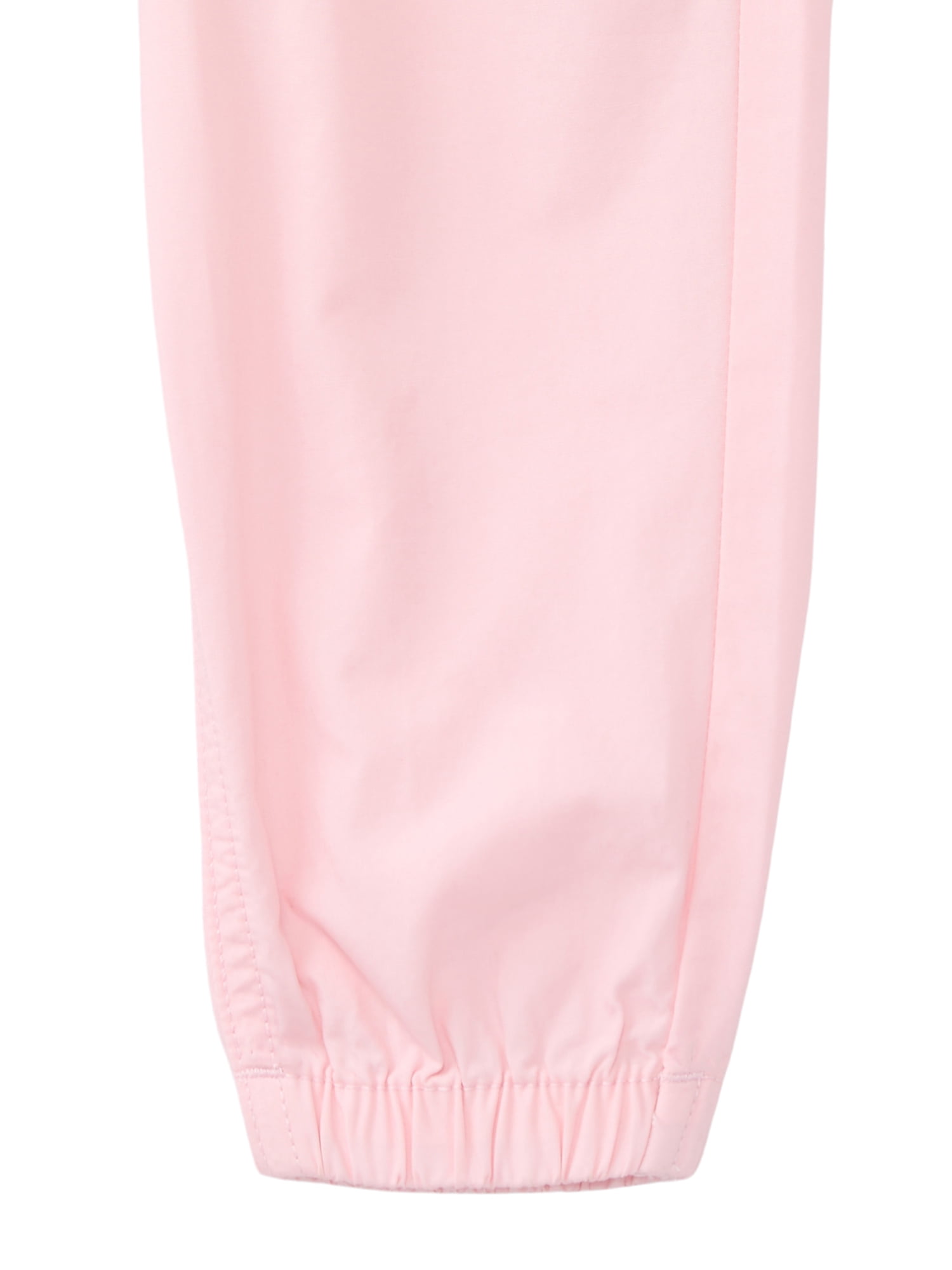 Wonder Nation Baby Girls Woven Cotton Jogger Pants, Sizes Newborn-24M