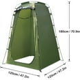 thumbnail image 4 of Portable Pop Up Privacy Shower Tent Spacious Changing Room for Camping Hiking Beach Toilet Shower Bathroom Green, 4 of 6