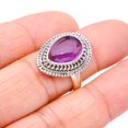 thumbnail image 3 of StarGems  Natural Amethyst Handmade 925 Sterling Silver Ring 8.25 F2890, 3 of 7
