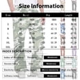 thumbnail image 3 of Men's Camo Cargo Pants Casual Elastic Drawstring Waist wide Leg Pants Lightweight Outdoor Hiking Relaxed Fit trousers with Multi Pockets Navy S, 3 of 7