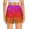 thumbnail image 4 of Goofa Rainbow Glitter Printed Women 2 in 1 Running Shorts,Quick Dry Athletic Workout Shorts,High Waisted Athletic Shorts with Liner Pockets-X-Large, 4 of 9