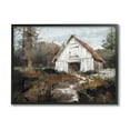 thumbnail image 2 of Stupell Industries Quiet Woodland Cabin Landscape Landscape Painting White Framed Art Print Wall Art, 2 of 5