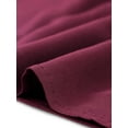 thumbnail image 5 of Unique Bargains Women's Plus Size Tie Neck Tassel Self Flutter Sleeve Blouses Tops 2X Burgundy, 5 of 6