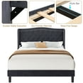 Homfa Full Bed Frame for Kids, Modern Bed Frame with WingBack Button