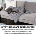 thumbnail image 5 of FurHaven Pet Products Long Faux Fur & Velvet Water-Repellent Pet Blanket for Dogs & Cats - Gray, Small, 5 of 12