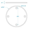 thumbnail image 4 of Seachoice Marine Boat Cover Plate, Arctic White, 4-1/8 In. Outer Diameter, 4 of 5