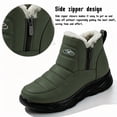 thumbnail image 5 of Knivor Waterproof Winter Snow Boots for Women Fleece Lined Non Slip Side Zipper Cozy Ankle Boots for Outdoor Daily Cold Weather Footwear, 5 of 10