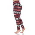 thumbnail image 3 of White Mark Leggings à Imprimé des Fêtes pour Femmes, 3 of 5