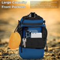 thumbnail image 4 of Water Bottle Carrier, 40oz Bottle Carrier Sports Insulated Water Bottle Holder with Adjustable Shoulder Strap, 2 Pockets Flask Sling Bag Drawstring Pouch for Climbing Hiking Walking, 4 of 7