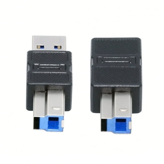 JSER 2pcs/lot USB 3.0 Type-B Male to USB3.0 Type-A Male Female Adapter Extension 5Gbps for Disk SSD Camera Data