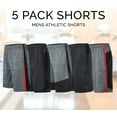 thumbnail image 6 of Athletic Shorts for Men - 5 Pack Pack Men's Activewear Quick Dry Basketball Shorts - Workout, Gym, Running, 6 of 7