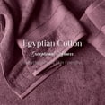 thumbnail image 6 of Superior 800 GSM Egyptian Cotton 6-Piece Heavyweight Towel Set, Plum, 6 of 7