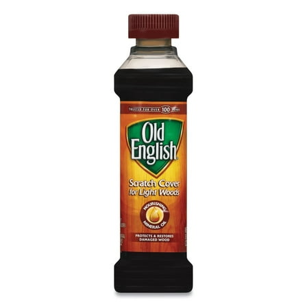 Old English Scratch Cover For Light Woods, 8 fl oz Bottle, Wood Polish