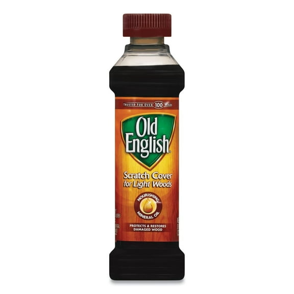 Old English Scratch Cover For Light Woods, 8 fl oz Bottle, Wood Polish