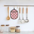 thumbnail image 5 of Capybara Print Pink Pot Holders for Kitchen - Heat Resistant Oven Mitts Hot Pads with Pocket, Non Slip Silicone Pot Holders, Cuteness Hanging Loop Potholders for Kitchen Baking, 5 of 5