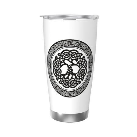 

Celtic Tree Of Life Yggdrasil 20 Oz Water Bottle Insulated Tumblers Stainless Steel Cups Double Wall Tumbler with Lid