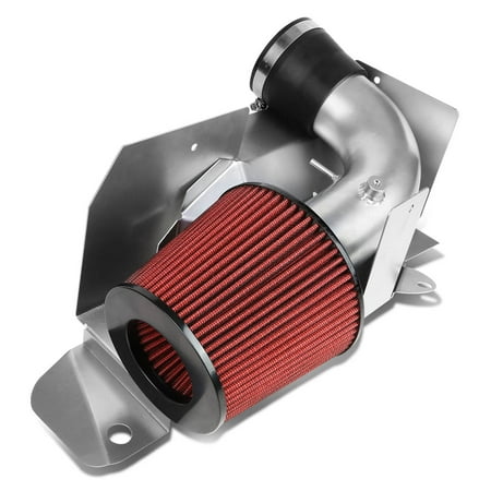 Cold Air Intake Heat Shield (For 10-14 VW Golf / Jetta / Audi A3 2.0L TDI Silver Coated Aluminum Cold Air Intake Pipe + Heat Shield + Filter 11 12)