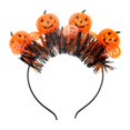 thumbnail image 2 of Halloween Hair Hoop Ornament Durable Exquisite Multipurpose Stylish Comfortable Fuzzy Pumkin, 2 of 9