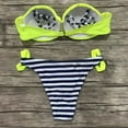 thumbnail image 5 of XIAOCHA Women's High Waist Push Up Padded Bikini Set Two Piece Tankini Swimsuit Bathing Suit, 5 of 5