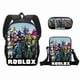 thumbnail image 1 of Mochila De Doble Capa Mochila Escolar Para Estudiantes Con Estampado De Bricolaje Mochila De Tres Piezas De Estilo Lindo De Dibujos Animados, 1 of 1