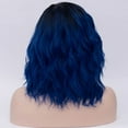 thumbnail image 3 of BERON Black Blue Short Wigs Women Girls Curly Wavy Hair Wig 14" Body Bob Cosplay Party or Daily Use Wigs, 3 of 3