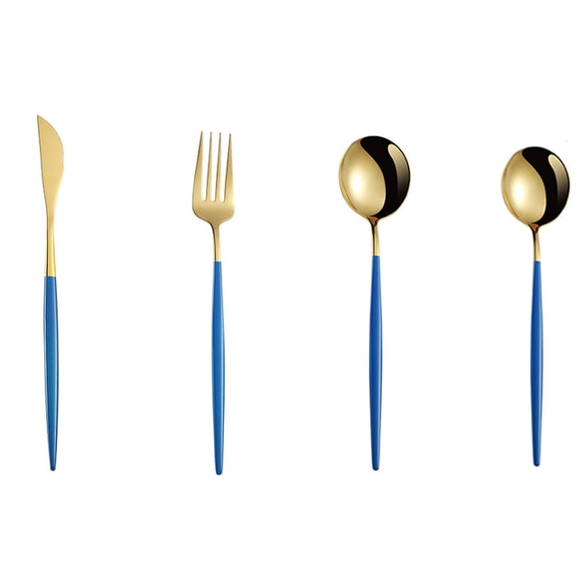 4-Piece Utensils Set, Reusable ,Easy to Clean, for Lunch Box Dorm Workplace Camping School Picnic