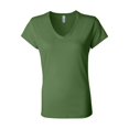 thumbnail image 2 of Bella Tshirt B6005 Women's Junior Fit V-Neck Jersey, 2 of 3