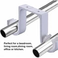 thumbnail image 4 of Hongchun 2 Ceiling bracket White bracket Double curtain rod bracket Aluminum curtain rod bracket, 4 of 5