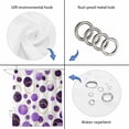 thumbnail image 3 of Purple Polka Dots Shower Curtain Set - Standard 72" x 72" Washable Bathtub Curtain with 12 Hooks, Modern Abstract Art Waterproof Fabric Stall Shower Curtains for Bathroom/Bathtub Décor, 3 of 6
