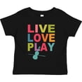 thumbnail image 3 of Inktastic Live Love Play Violin Girls Toddler T-Shirt, 3 of 5