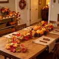 thumbnail image 4 of Yakvarog Artificial Fall Garland Maple Leaf, 39"/Piece Hanging Vines Garland Faux Autumn Foliage Garland Thanksgiving Fall Decor for Home Wedding Fireplace Party Christmas, 4 of 6