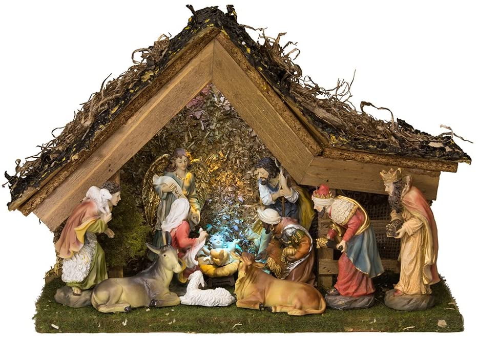 walmart outdoor christmas nativity sets
