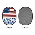 thumbnail image 2 of Pofeuu Thank You Veterans Print Silicone Pot Mat Mitten With Hanging Loop Heat Resistant Oven Mitts Non-Slip Bbq Baking Smoking Potholders, 2 of 7