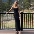 thumbnail image 4 of Vestido largo de satén sin mangas con espalda descubierta para mujer, traje elegante y Sexy para fiesta de cumpleaños y Club, Y2K, verano 2024, 4 of 5